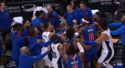 Δεν αστειεύονται στο ΝΒΑ: Τιμωρία σε 11 παίκτες για τον καυγά στο Πίστονς - Μάτζικ