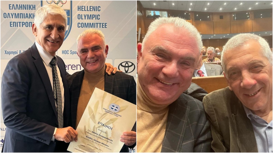 Ο Χρήστος Σωτηρακόπουλος βραβεύτηκε από τον ΠΣΑΤ, δια χειρός... Παναγιώτη Γιαννάκη, για την εκπομπή του στον BwinΣΠΟΡ FM!