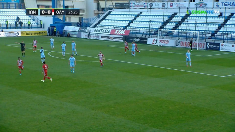 Ιωνικός – Ολυμπιακός 0-1: Ανοίγουν το σκορ οι «ερυθρόλευκοι» με καταπληκτικό σουτ του Αγκιμπού Καμαρά (video)