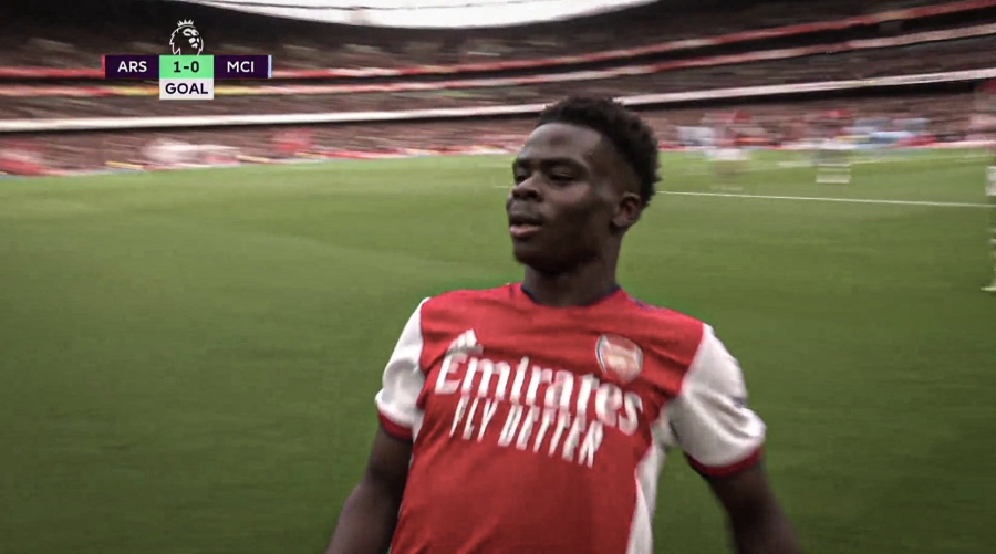 Άρσεναλ – Μάντσεστερ Σίτι 1-0: Φοβερή αντεπίθεση και γκολ με τον Σάκα για τους «κανονιέρηδες»! (video)