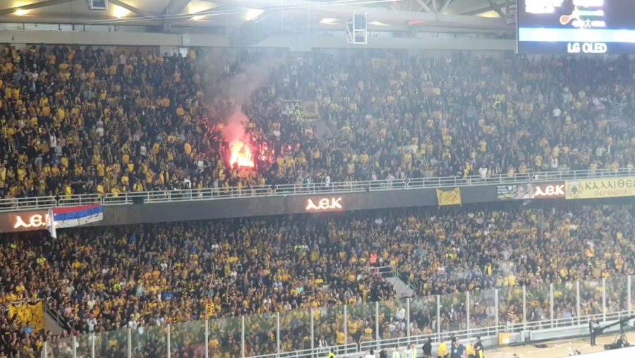 ΠΑΕ ΑΕΚ: «Ο υπαίτιος για τη ρίψη της φωτοβολίδας έχει βρεθεί και δεν θα μπει ποτέ ξανά στην OPAP Arena»