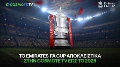 Το Emirates FA Cup συνεχίζει αποκλειστικά στην COSMOTE TV έως το 2026