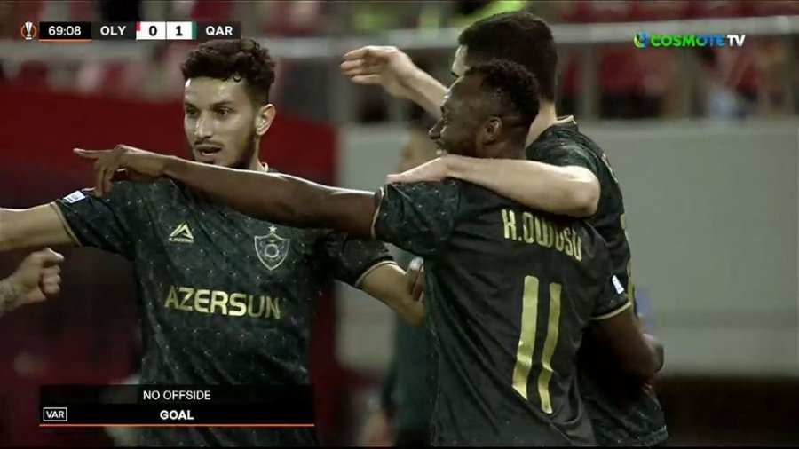 Ολυμπιακός - Καραμπάγκ 0-1: Ο Οβούσου «παγώνει» το Γεώργιος Καραϊσκάκης (video)