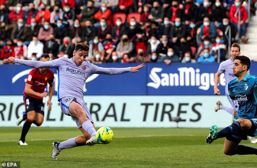 Οσασούνα – Μπαρτσελόνα 2-2: Νέο στραβοπάτημα για τους «μπλαουγκράνα»