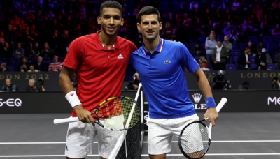 Laver Cup: Ο Αλιασίμ κατατρόπωσε (2-0) τον Τζόκοβιτς - Η Team Europe εξαρτάται από τον Τσιτσιπά