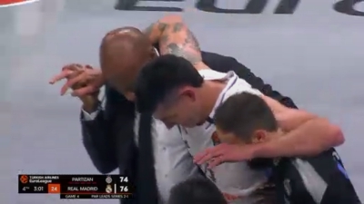 Παρτίζαν - Ρεάλ: Άσχημος τραυματισμός για Ντεκ - Αποχώρησε υποβασταζόμενος μέσα σε λυγμούς! (video)