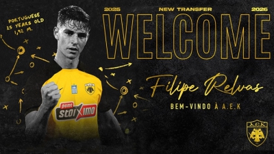 Ρέλβας και... επίσημα στην ΑΕΚ!