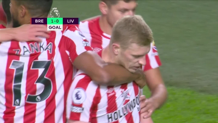 Μπρέντφορντ – Λίβερπουλ 1-0: Αυτογκόλ ο Κονατέ, πάλι πίσω στο σκορ οι «κόκκινοι»! (video)
