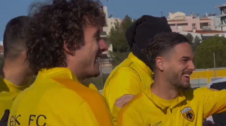 ΑΕΚ: «Πρώτη» για Λιούμπισιτς με πολλά χαμόγελα και πολύ... Γκατσίνοβιτς! (video)