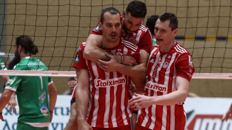 Παναθηναϊκός - Ολυμπιακός 0-3: Break με το... καλημέρα οι επιβλητικοί «ερυθρόλευκοι» στους τελικούς της Volley League!