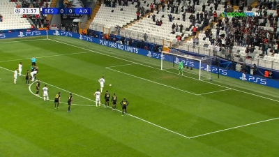 Μπεσίκτας – Άγιαξ 1-0: Προβάδισμα με πέναλτι οι γηπεδούχοι! (video)