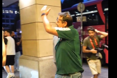 Ένταση στο Βερολίνο: Οπαδοί της Φενέρμπαχτσε έβριζαν τον Αταμάν! (video)