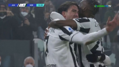Γιουβέντους – Ελλάς Βερόνα 1-0: Άνοιξε λογαριασμό ο Βλάχοβιτς με πανέμορφο γκολ! (video)