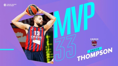 EuroLeague: MVP της αγωνιστικής ο Ντάριους Τόμπσον (video)