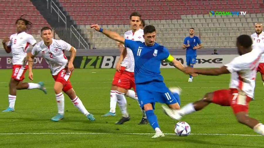 Μάλτα – Ελλάδα 0-1: Το φανταστικό γκολ του Μπακασέτα που μας έδωσε το προβάδισμα! (video)