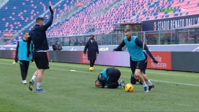 Μπολόνια - Ίντερ: Ο Ντιμάρκο τραυματίστηκε σε προθέρμανση για αγώνα που δε θα ξεκινούσε ποτέ (video)