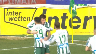 Παναθηναϊκός – Λαμία 1-0: Ο Ιωαννίδης με δυνατή κεφαλιά σκοράρει μετά την ασίστ του Αιτόρ (video)