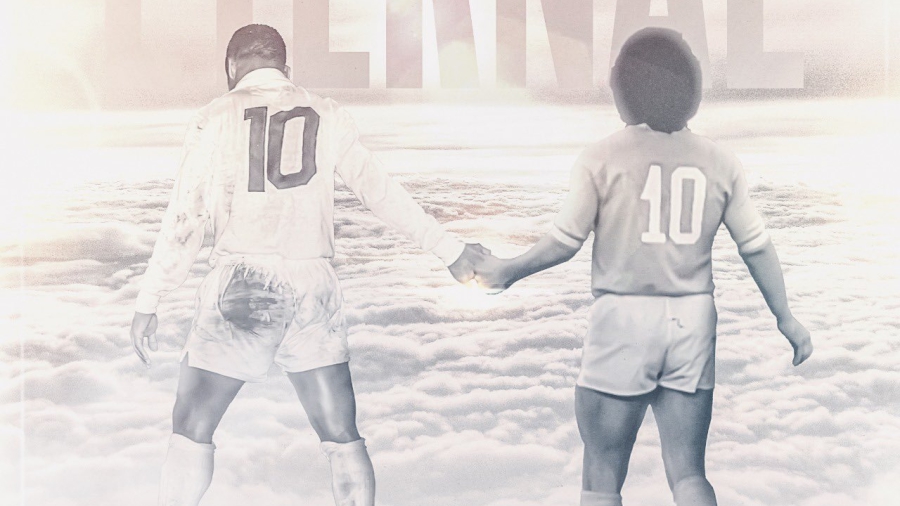 Η ανάρτηση της Νάπολι: Ο «αιώνιος» Πελέ πλάι στον Μαραντόνα