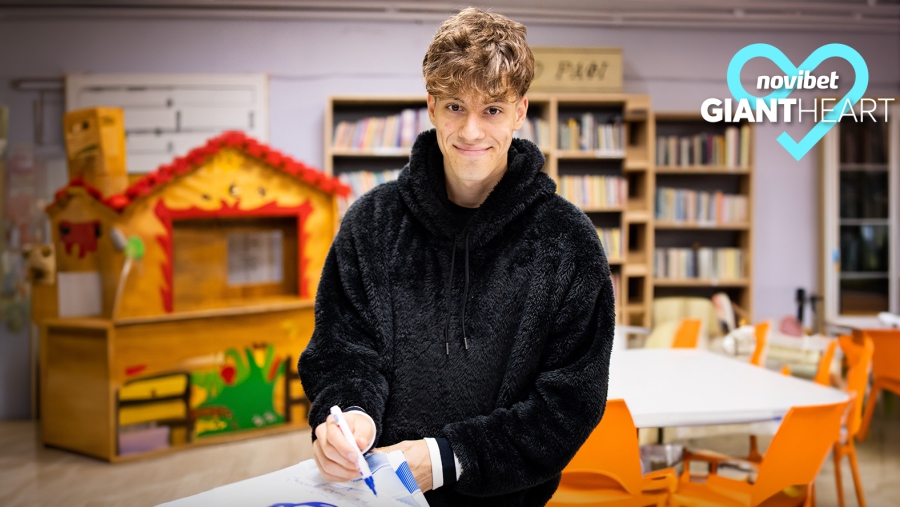 Giant Heart και Γιάννης Κωνσταντέλιας δίνουν χαρά στα παιδιά του Ορφανοτροφείου Βόλου