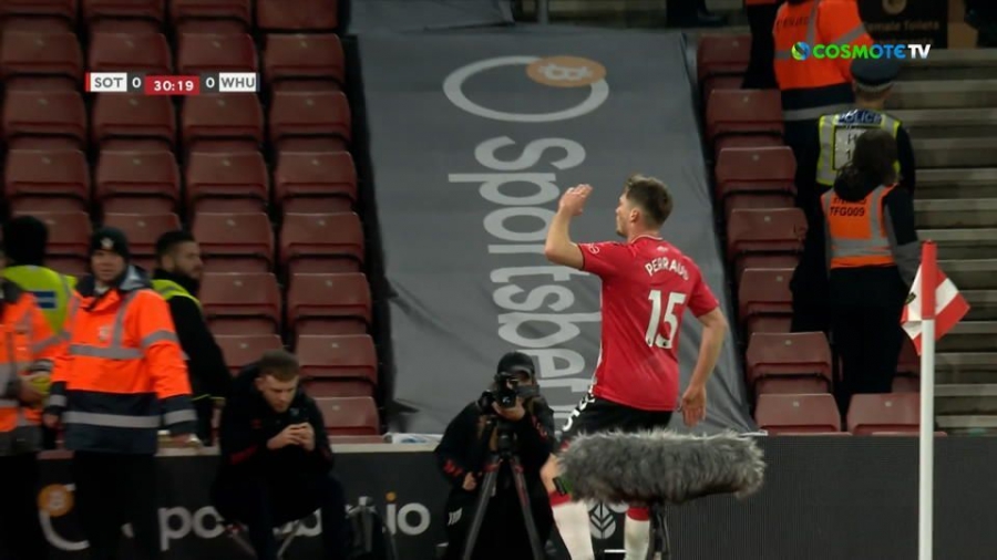 Σαουθάμπτον – Γουέστ Χαμ 1-0: Γκολάρα του Περό, που δίνει προβάδισμα στους «αγίους»! (video)