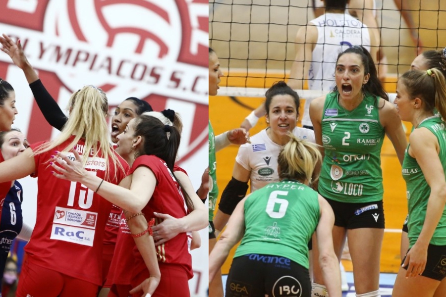 Volley Legue Γυναικών: Στα ημιτελικά Ολυμπιακός και Παναθηναϊκός