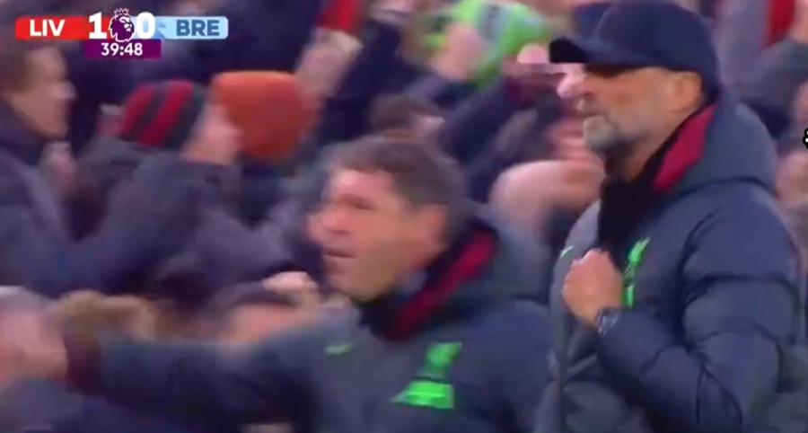 Η τρομερή αντίδραση του Κλοπ στο γκολ του Σαλάχ για τη Λίβερπουλ! (video)