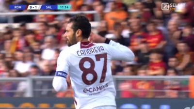 Ρόμα - Σαλερνιτάνα 0-1: Γρήγορο προβάδισμα με «βολίδα» Καντρέβα (video)