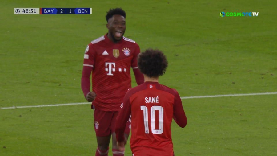 Μπάγερν Μονάχου-Μπενφίκα 3-1: Σουτάρα από τον Σανέ και τρίτο γκολ για τους γηπεδούχους! (video)