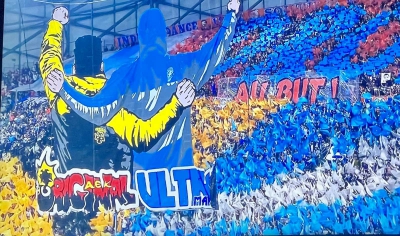 Μυθικό κορεό στη Μασσαλία, μοιρασμένο στα χρώματα της ΑΕΚ και της Μαρσέιγ! (video)