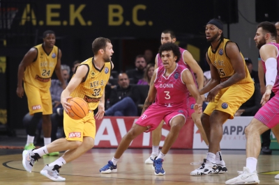 ΑΕΚ-Βόννη 66-73: Από το +17 στο μπλακ-άουτ και την οδυνηρή ήττα