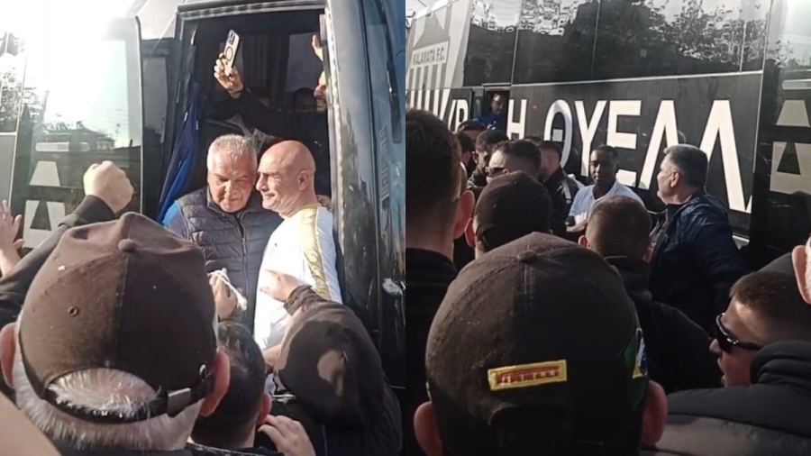 Πρωτόγνωρες στιγμές στην Καλαμάτα: Κόσμος περίμενε το λεωφορείο, αποθέωση για τη νίκη στην Αθήνα! (pics)