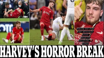 Χάρβεϊ Έλιοτ: Εξάρθρωση στον αστράγαλο και πιθανότατα επτά μήνες εκτός!