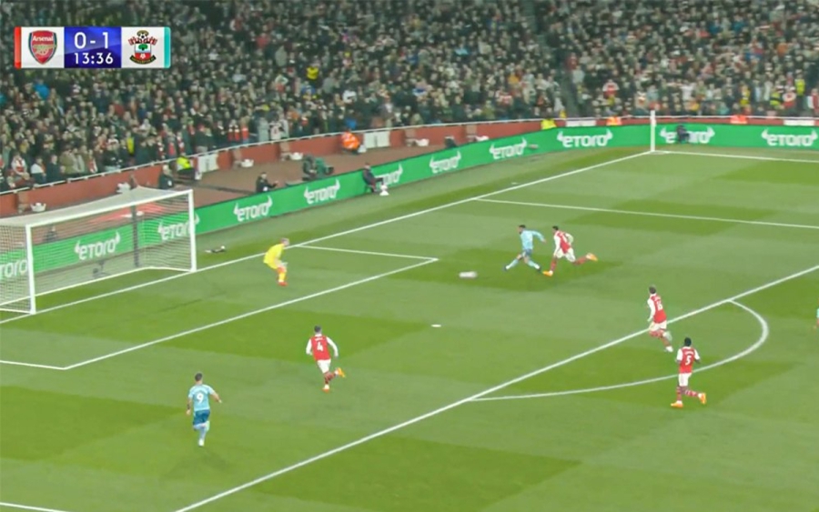 Άρσεναλ – Σαουθάμπτον 1-2: Ο Γουόλκοτ πλήγωσε την πρώην ομάδα του, αλλά ο Μαρτινέλι «απάντησε» άμεσα (video)