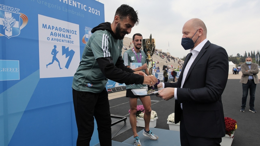 Kώστας Γκελαούζος και Αναστασία Μαρινάκου μιλούν στον ΟΠΑΠ για τον Αυθεντικό Μαραθώνιο της Αθήνας