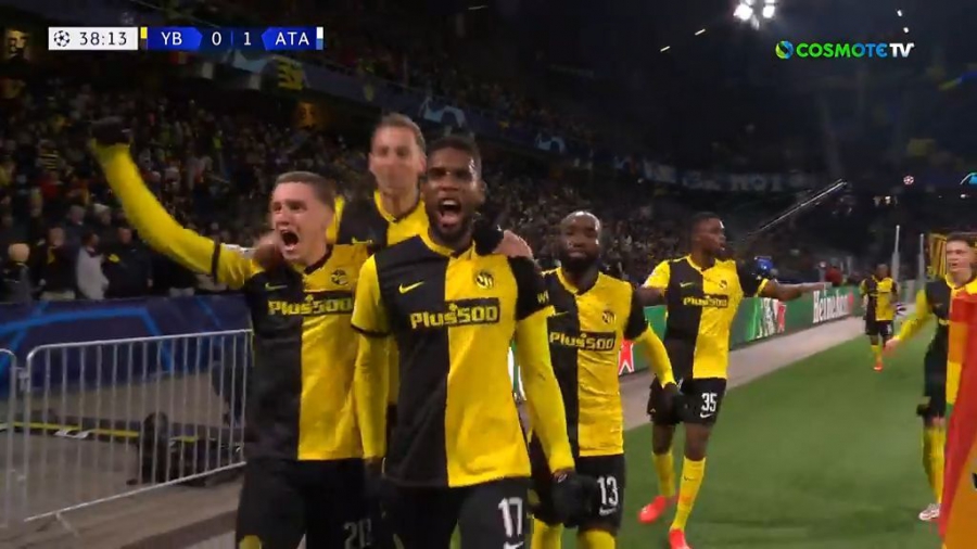 Γιανγκ Μπόις – Αταλάντα 1-1: Γρήγορο γκολ για τους Ιταλούς, απάντησαν οι Ελβετοί! (video)