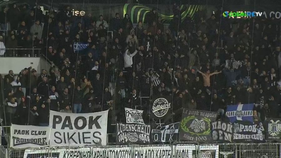 «Ασπρόμαυρη» η MCH Arena – Το πάρτι των φίλων του ΠΑΟΚ! (video)