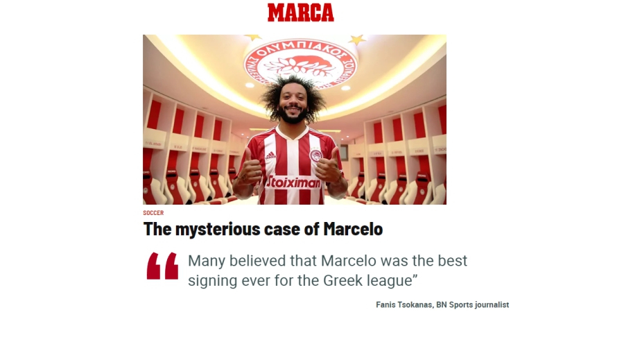 To BN Sports στο κεντρικό θέμα της Marca για τον Μαρσέλο!