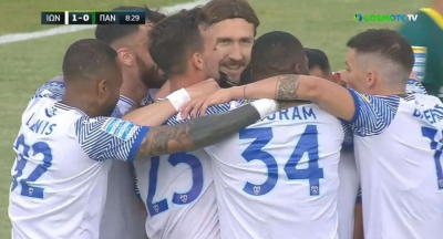 Ιωνικός - Παναιτωλικός 1-0: Από νωρίς μπροστά στο σκορ οι γηπεδούχοι με τον Ντάλσιο (video)