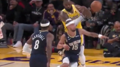 Ο ΛεΜπρον (την) έπαθε από Αλβαράδο και τσαντίστηκε! (video)