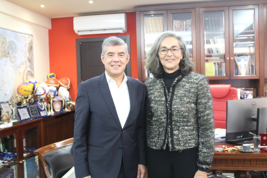 Σοφία Σακοράφα και Κώστας Αγοραστός έβαλαν τις βάσεις συνεργασίας