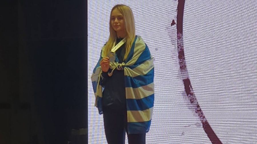 Ασημένιο η Σαρβανάκη (-63κ.) στο Ευρωπαϊκό νεανίδων