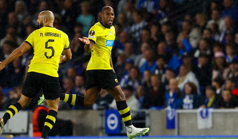 Η κεφαλιά-κεραυνός του Σιντιμπέ στο Μπράιτον - ΑΕΚ, το καλύτερο γκολ των ομίλων του Europa League! (video)