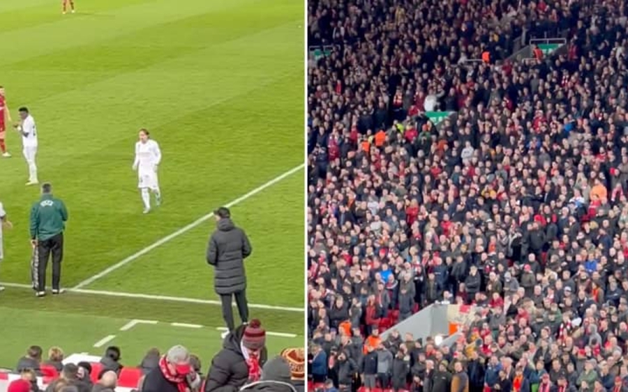 Το Άνφιλντ στο… πόδι για να χειροκροτήσει τον αειθαλή Λούκα Μόντριτς (video)