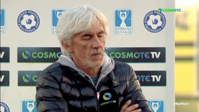 Γιοβάνοβιτς: «Στόχος μας το κύπελλο - Eίμαι περισσότερο χαρούμενος από όλους για τον Κουρμπέλη» (video)