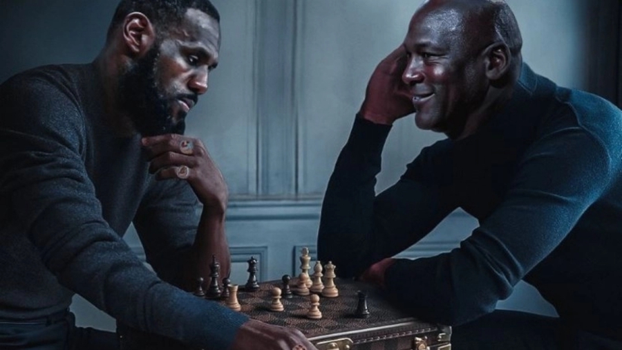 FIBA: Έδωσε την... δική της εκδοχή στην «φωτογραφία του αιώνα» με Τζόρνταν και Λεμπρόν!