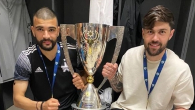 «Νταμπλούχοι» Μολδαβίας Αθανασιάδης και Ευαγγέλου, με τη φανέλα της Σέριφ!