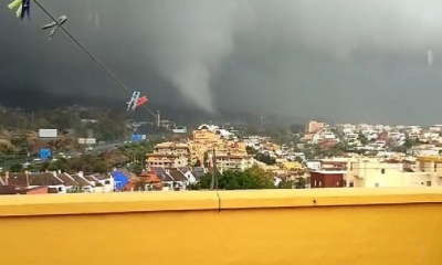 Ολυμπιακός: Ανεμοστρόβιλος στην περιοχή που κάνουν προετοιμασία οι Πειραιώτες! (video)