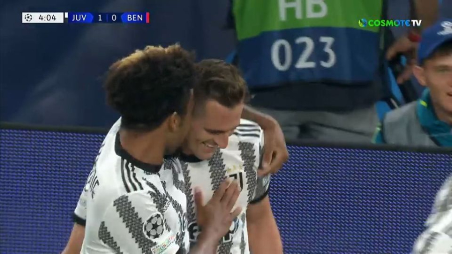 Γιουβέντους – Μπενφίκα 1-0: Νίκησε τον Βλαχοδήμο με κεφαλιά ο Μίλικ (video)
