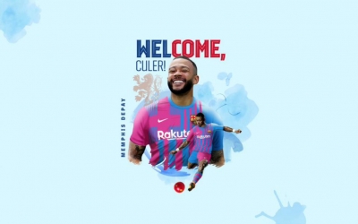 Μέμφις Ντεπάι: Επίσημα ποδοσφαιριστής της Μπαρτσελόνα! (pic, vid)