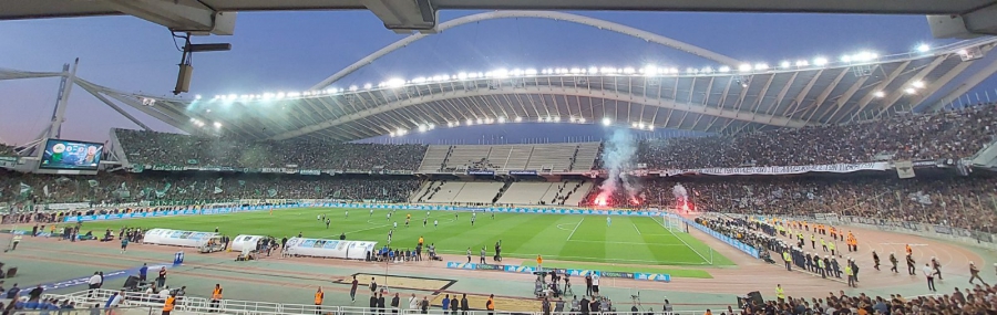 Παναθηναϊκός – ΠΑΟΚ: Τρομερή ατμόσφαιρα από τους φιλάθλους! (video)